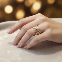 انگشتر طلاروس طرح طلا