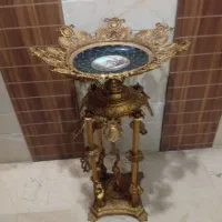 کنار سالنی میوه خوری برنجی برنزی پایه فرشته قدیمی