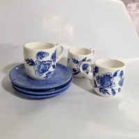 فنجان لاته و چای دست ساز سرامیکی نو|ظروف سرو و پذیرایی|آمل, |دیوار