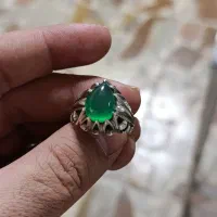 انگشتر فدیوم سبز|جواهرات|کرمانشاه, |دیوار