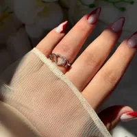 انگشتر نقره ازدواج دخترانه مناسب پیش حلقه خواستگار|بدلیجات|تبریز, |دیوار