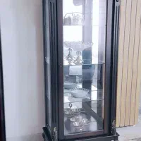 بوفه چوبی ویترین