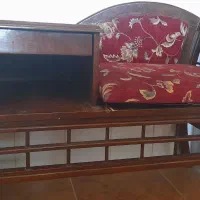 میز تلفن تمام چوب