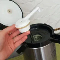 فلاکس پمپی استیل ۲/۵ لیتر|قوری، کتری، قهوه‌ساز دستی|پاکدشت, حصار امیر|دیوار