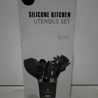 سرویس کفگیر ملاقه ۱۲ پارچه نسوز دسته چوبی آکبند