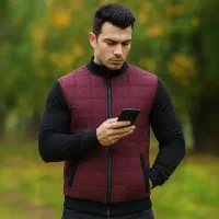 کاپشن Parka داخل پشم/رنگ قرمز و سبز مناسب زمستان
