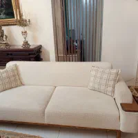 مبل راحتی چوبی با نهار خوری
