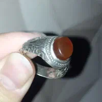 انگشتر عقیق یمنی اصل نقره