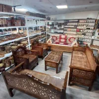 تخت و مبل سنتی چوب روس اعلا|مبلمان خانگی و میز عسلی|کرمانشاه, |دیوار
