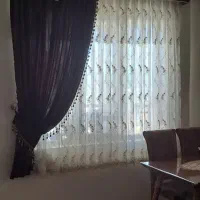پرده حریر نو و تمیز