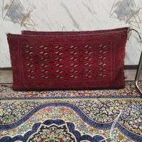 یک جفت پشتی دستباف ترکمن