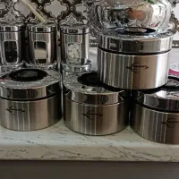 سرویس آشپزخانه۴جای حبوبات ست پاسماوری جا برنج