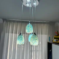 لوستر ۴ شاخه|لوستر و چراغ آویز|تهران, سردارجنگل|دیوار