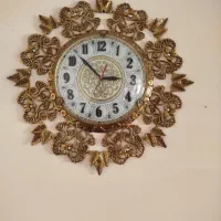 ساعت دیواری برنج سالم نو