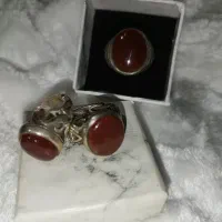 انگشتر نقره عقیق مردانه