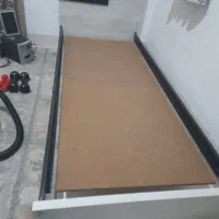 تخت خواب ومیزوصندلی چوبی|تخت و سرویس خواب|بهشهر, |دیوار