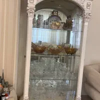 بوفه ویترین چوب گردو
