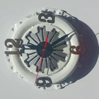 ساعت دیسک صفحه دست ساز|کلکسیون اشیاء عتیقه|سنگر, |دیوار