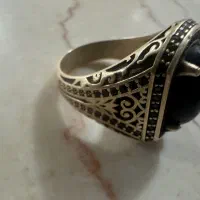 انگشتر نقره اصل باروکش طلا sg