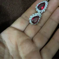 گوشواره و انگشتر نقره ۹۲۵نو