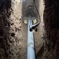 لوله کشی آب و فاضلاب وصل اگو تخریب کاری