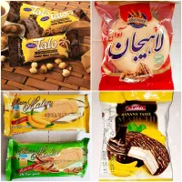 تنقلات کیک آبمیوه پفیلا پفک لواشک دوغ کلوچه ویفر|حراج|محمدشهر, محمدشهر|دیوار