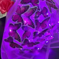 دسته گل پروانه ایی و ربانی و باکس