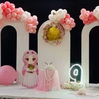 فرشته و دکور جشن تکلیف بادکنک آرایی جشن قرآن