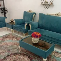 مبل هفت نفره بهمراه بوفه|مبلمان خانگی و میز عسلی|احمدآبادمستوفی, |دیوار