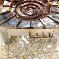 اجاق گاز استیل 4 شعله بزرگ