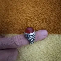 فروش انگشتر نقره قدیمی دست ساز با سنگ یمن خراسانی|جواهرات|آشخانه, |دیوار