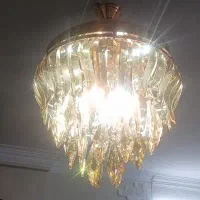 لوستر آویز طلایی