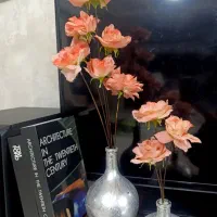 دوعدد گل با گلدانش|گل مصنوعی|برازجان, |دیوار
