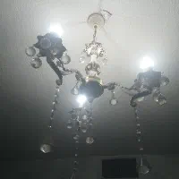 لوستر سه شاخه رنگ سفید|لوستر و چراغ آویز|اسلام‌شهر, شهرک واوان|دیوار