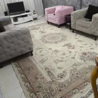فرش ۱۲ متری طرح کلاسیک، زمینه کرم