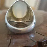 انگشتر عقیق یمانی سفید قدیمی|جواهرات|اصفهان, مسجد مصلی|دیوار