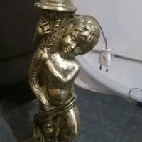 آباژور برنجی ده شاخه فرشته اعیانی و سلطنتی|چراغ خواب و آباژور|ارومیه, |دیوار