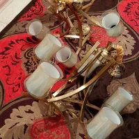 ۲تا لوسترست نقره ای درحد نو|لوستر و چراغ آویز|فردیس, فردیس|دیوار