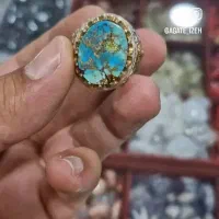 فیروزه تک و خاص رگه طلایی|جواهرات|ایذه, |دیوار