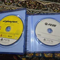بازی fc 25 و cyberpunk برای ps5|کنسول، بازی ویدئویی و آنلاین|تهران, چوب تراش|دیوار