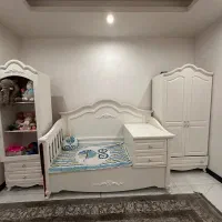 سرویس خواب کودک نوجوان شو در حد نو مناسب سیسمونی|تخت و صندلی بچه|نسیم‌شهر, |دیوار