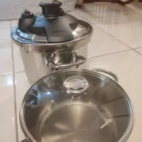 زودپزدوقلوی کرکماز مدل A171 و نیم قابلمه استیل