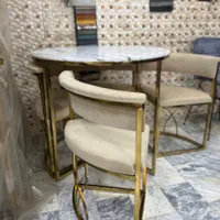 میزناهاخوری فلزی کمجا پشت ‌پارچه راحتی|میز و صندلی غذاخوری|کرمانشاه, |دیوار