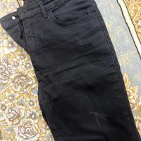 شلوار دمپا کتان مشکی