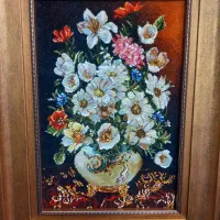 تابلو فرش گلدان لیوانی چله ابریشم ۶۰*۸۰ golha|تابلو فرش|تهران, نارمک|دیوار