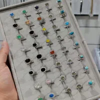 انگشتر نقره زنانه با انواع نگین،قیمت کارگاهی