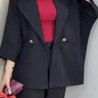 کت و شلوار زنانه جنس سوپر مازراتی