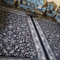 فرش سرمه ای همراه کناره ها|فرش|زنجان, |دیوار