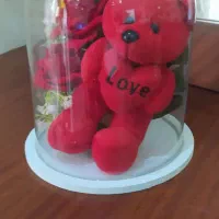 خرس داخل شیشه مناسب  هدیه ولنتاین