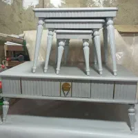 میز عسلی ۴تیکه ام دی اف ۳۶۰۰|مبلمان خانگی و میز عسلی|تایباد, |دیوار